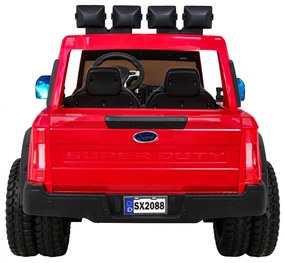 RAMIZ Elektrické autíčko - Ford Super Duty - červené -  4x45W - 12V 14Ah - 2023