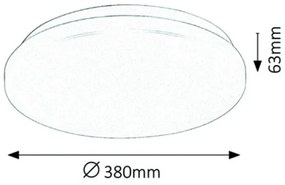 Rabalux 3339 - LED Stropné svietidlo ROB LED/32W/230V