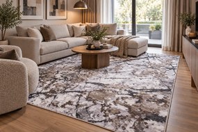 Koberec Bonanza 9103B L.GREY/BROWN rozmery koberec: 120x170 cm