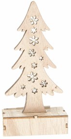 Vianočný svietiaci stromček 18,5 cm, LED, prírodná
