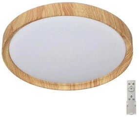Prezent 71330-LED Stmievateľné stropné svietidlo WOODEN LED/33W/230V 3000-6500K+DO
