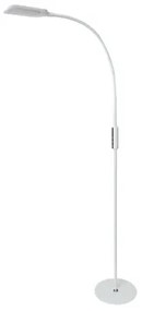 Biela stojaca LED lampa s manuálnym a diaľkovým ovládaním