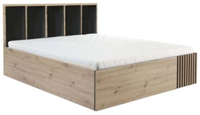 Manželská posteľ 160 cm Claudi 16 (s roštom) (dub artisan). Akcia -20%. Vlastná spoľahlivá doprava až k Vám domov. 1055499