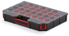 Organizér 39 × 28,4 × 6 cm, prepážky, čierna