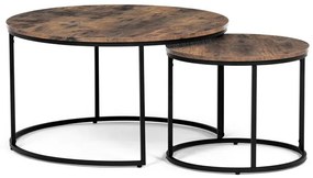 BONTEC Konferenčný stolík 80x80cm, mdf, divoký dub, AF-3002 OAK Farba: Hnedá