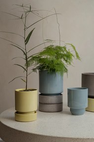 Obal na kvetináč Hoff glazúrovaný 18 cm žltý