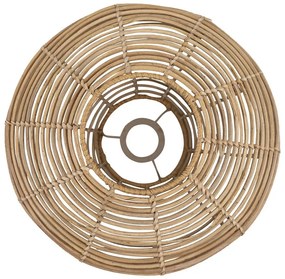 Prírodná okrúhla nástenná ratanová lampa Billi - Ø32*20cm