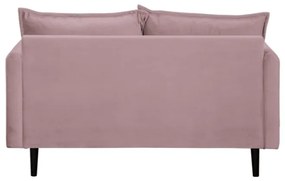 Zamatová pohovka v levanduľovej farbe 138 cm Juli – Ropez