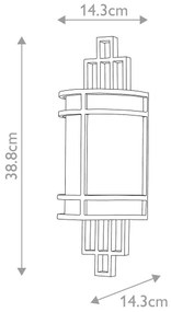 Feiss - Nástenné svietidlo FUSION 1xE27/60W/230V