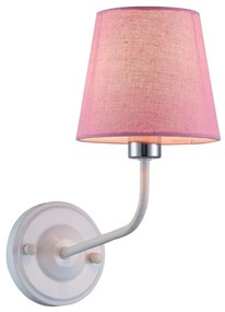 Candellux Nástenná lampa YORK 1xE14/60W/230V ružová/biela CA0747