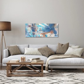 Obraz - Zrodený na jazdu, modré tóny (120x50 cm)