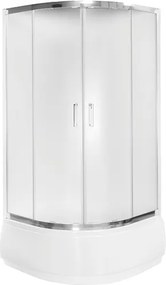 Besco Štvrťkruhový sprchový kút MODERN HR 80x80 (90x90), výška 165 cm - bez vaničky BESCO-Rozmery: 80x80, BESCO-Profily: profily: chróm, výplň: trans…