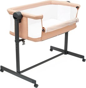 Baby Mix Prístavná postieľka Rose lososová, 84 x 80 x 52 cm