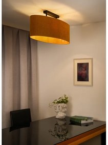 Duolla - Prisadený luster OVAL 2xE27/15W/230V hnedá