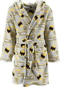 Detský / chlapčenský coral fleece župan s kapucňou Batman, EU 104 Sivá