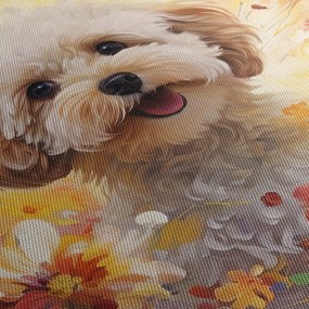 Obraz - Šťastný pes (90x60 cm)