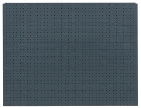 Predajný regál jednostranný, perfo steny, 1600 x 1000 x 450 mm, prídavný, antracit