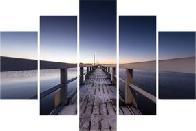 Obraz - Na móle (150x105 cm)