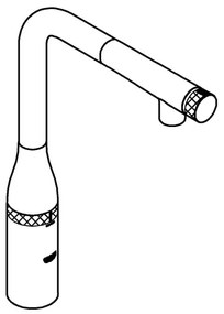 GROHE 31615000 - Drezová batéria ESSENCE SMARTCONTROL 366 mm lesklý chróm