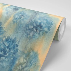 Tapeta modrá púpava v akvarelovom prevedení - 150x100