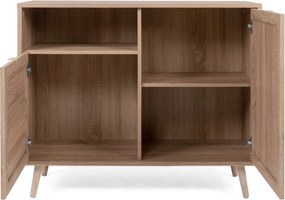 Skrinka 2-dverová Bali, dub sonoma/výplet