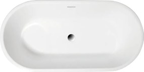 Polimat Akrylátová voľne stojaca vaňa Amona New 150x75 POLIMAT-Rozmery: 150x75, POLIMAT-Farba vane: Biela / grafit lesk