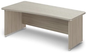 Ergonomický stôl TopOffice 200 x 100 cm, ľavý, driftwood