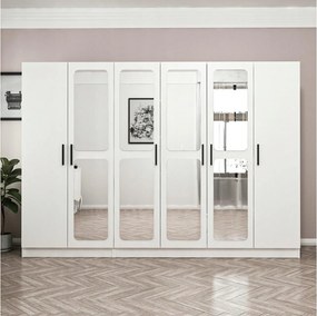 Šatníková skriňa Kalia 3818 (biela)