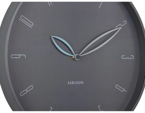 Karlsson 6012GY dizajnové nástenné hodiny sivá, pr. 40 cm