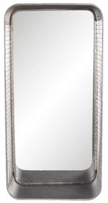 Zrkadlo s drôteným rámom a policou Odalis - 28 * 15 * 57 cm
