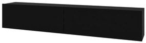 TV stolík AVA 2KL, 180x35x30, čierna/wotan