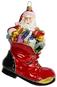 Vianočná figúrka Santa v topánke