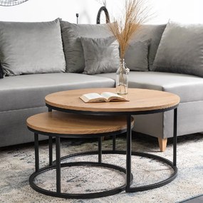 PROXIMA.store - Set konferenčných stolíkov DELIA VEĽKOSŤ: MAXI