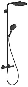 Hansgrohe Raindance Select S, Showerpipe 240 1jet PowderRain s termostatom, čierna matná, HAN-27633670