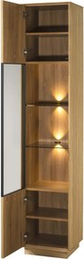 Vitrína s LED osvětlením Join 40 cm z masivu dub přírodní