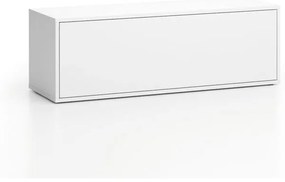 Nízka skrinka LAYERS, výklopná, 1200 x 400 x 394 mm, biela
