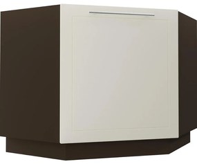 Kuchynská skrinka D12r/90 Quantum vanilla mat/lava