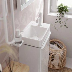 Hansgrohe Tecturis S, páková umývadlová batéria 80 CoolStart EcoSmart+ bez odtokovej súpravy, biela matná, HAN-73301700