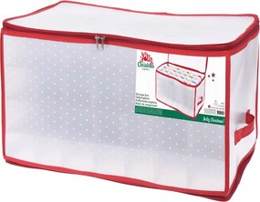 VILDE Vianočný úložný box na gule, ozdoby a vianočné dekorácie, na 112 kusov, bodkovaný