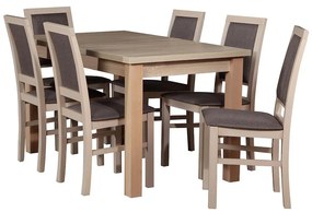 Jedálenská zostava Arkadia 1+6 dub sonoma