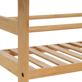 Bambusový pojazdný regál v prírodnej farbe 44x75 cm – Casa Selección