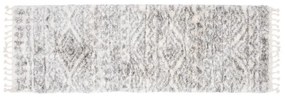 Kusový koberec shaggy Acama krémovo sivý atyp 70x250cm