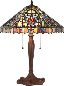 Stolná lampa Tiffany Aubrie - 47x60 cm E27/max 2x60W