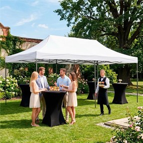 SPRINGOS Nožnicový záhradný stan 3×6 m – biely, obchodný pavilón na podujatia GP0006
