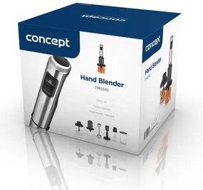 Concept TM5510 - Tyčový mixér s príslušenstvom 1500W/230V čierna/nerez
