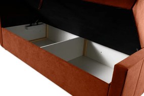 Boxspring posteľ RITA, 200x160, oranžová (pretty 9)