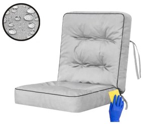 Vankúš na záhradnú hojdačku VENUS 50 cm popol, ekolen