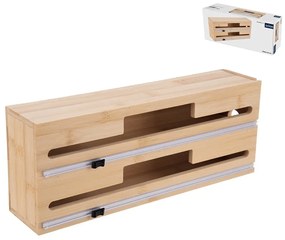 Orion Rezačka a držiak na alobal, fóliu - bambusový na 2 role, jazdec na rezanie