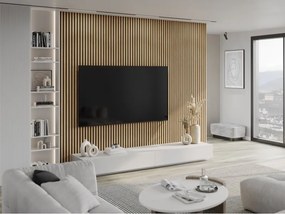 Mexen Lam-F, akustické stenové lamely 275 × 30 cm, plstený podklad 8 mm, technická dyha, borovica klasická, S105-275307-3015-012