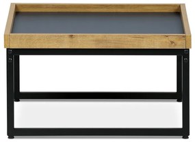 Autronic BONTEC Konferenčný stolík 53x53cm, mdf, dub, CT-612 OAK Farba: Šedá